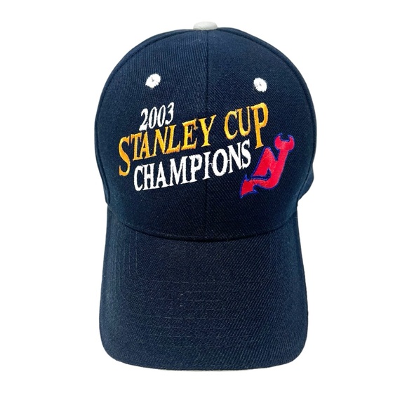 NHL Other - 2003 Stanley Cup Champions Baseball Hat Vintage Embroidered New Jersey Devils